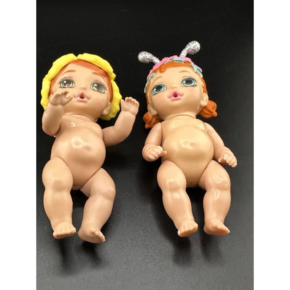 Zapf creation mini-Baby‎ born Surprise Mini Lot Of 2 Flower Girl Dolls